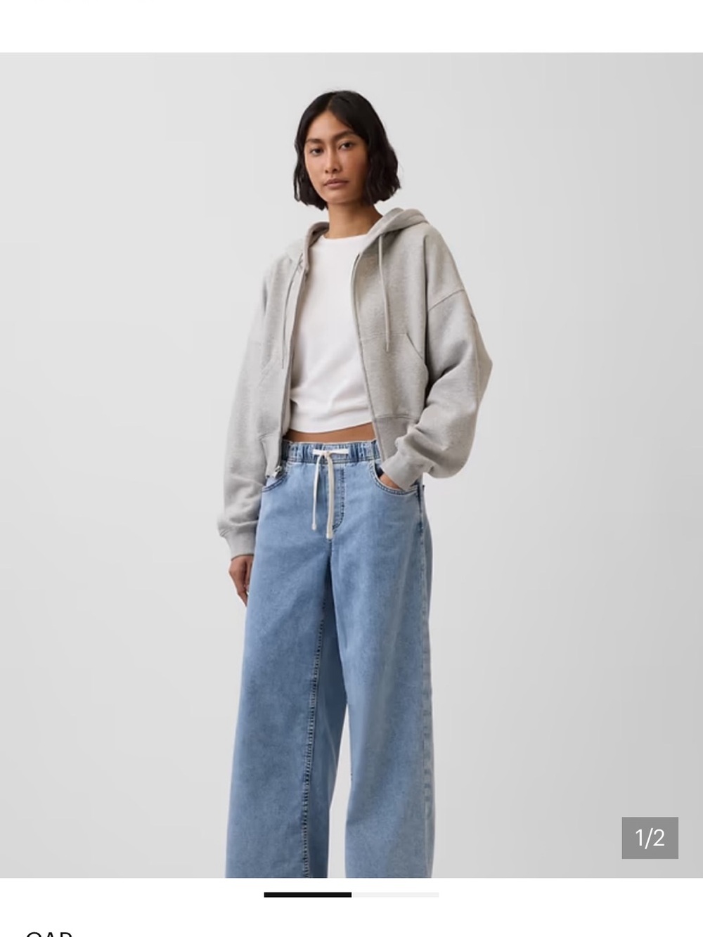 GAP Light Blue Wide-Leg Jeans